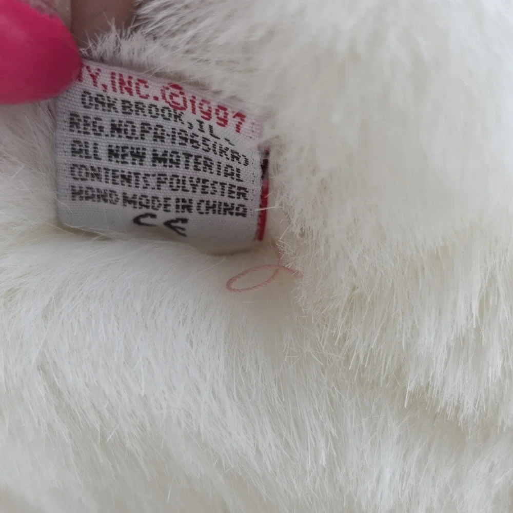 Ty Beanie Buddy Polar Bear Paws‎ Plush White 18
